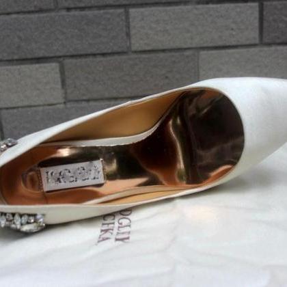 new arrival bridal shoes Ivory genu..