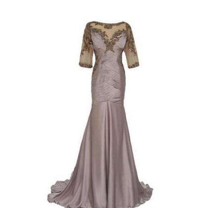 Evening Dresses 2020 Lace Sheer Mot..