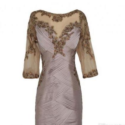 Evening Dresses 2020 Lace Sheer Mot..