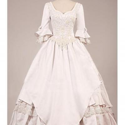 VINTAGE VICTORIAN WEDDING DRESS new style Vintage Wedding Dresses A Line Lace Bridal Ball Gowns Dresses