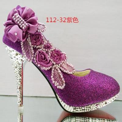 2015 In Stock Sparkle Women Pumps High Heels Fashion Pointed Toe High Heels