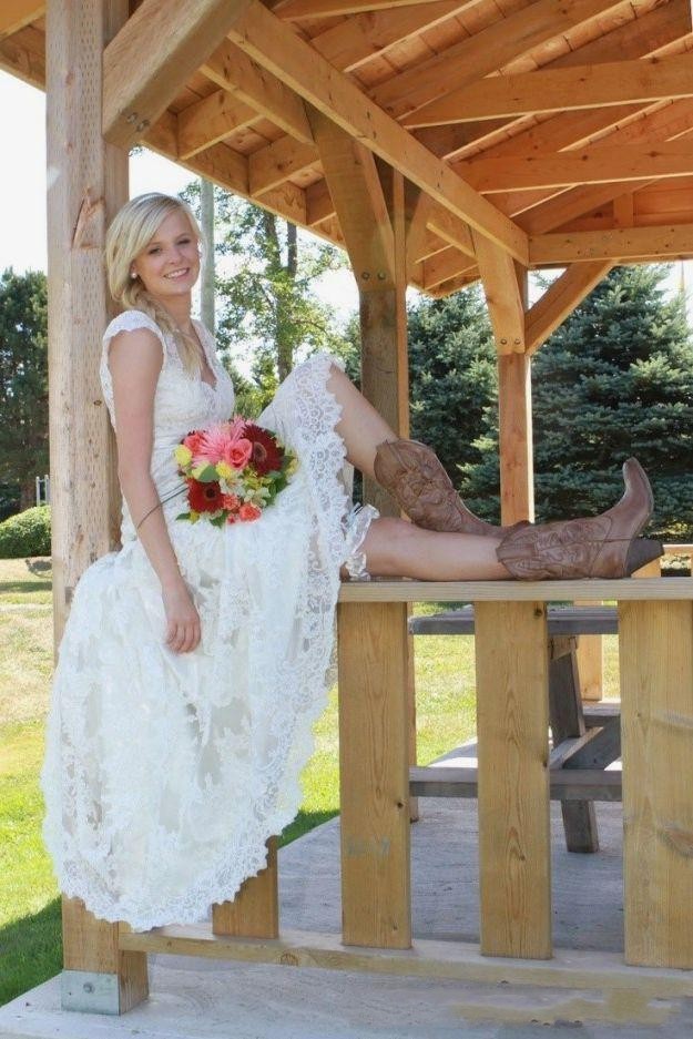 Trends For Plus Size Cowboy Boot Country Wedding Dresses