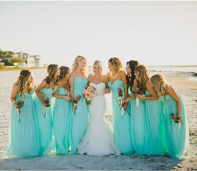 Bridesmaid Dresses Beach Party Dress With A Line Ruffle Sweetheart
