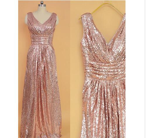 rose gold wedding guest dress