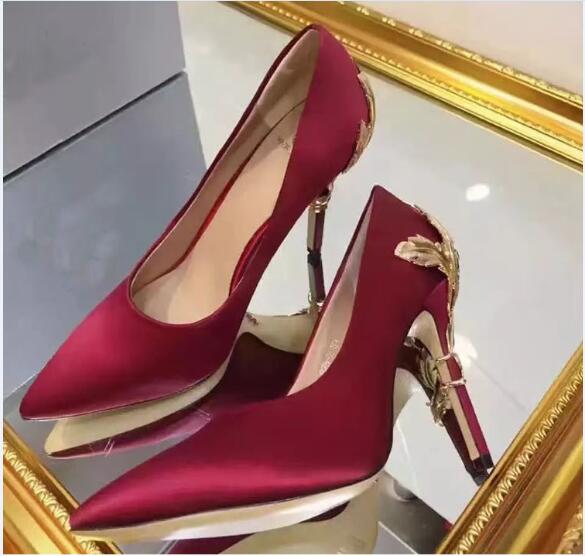 burgundy evening shoes