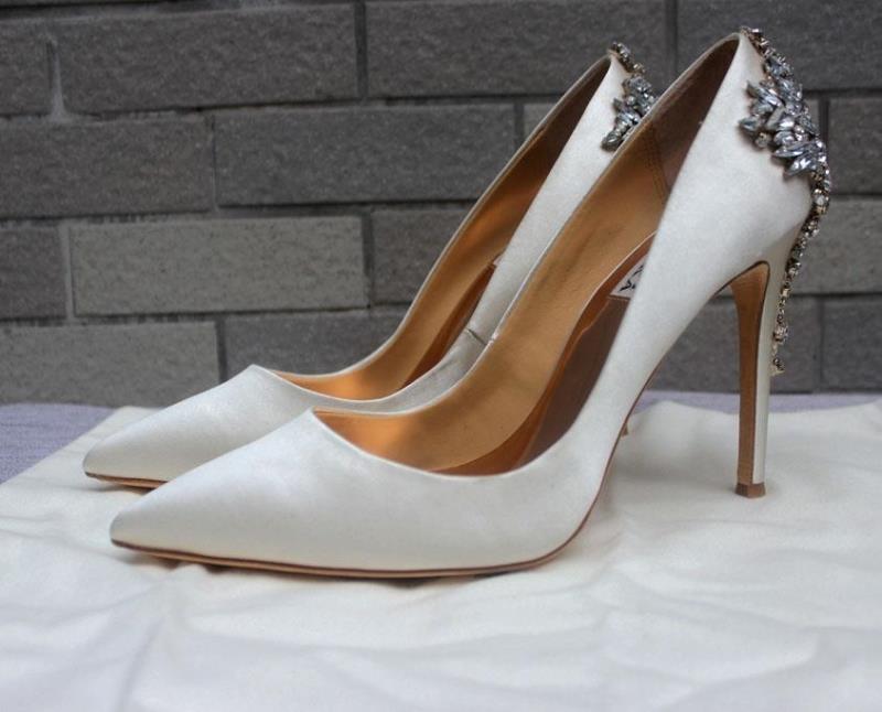 new arrival bridal shoes Ivory genuine leather wedding shoes heels silk pump shoes for wedding prom evening