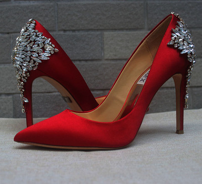 4.72 Women's Classic Pointed Toe Red Bottom High Heels for Party Wedding  Pumps