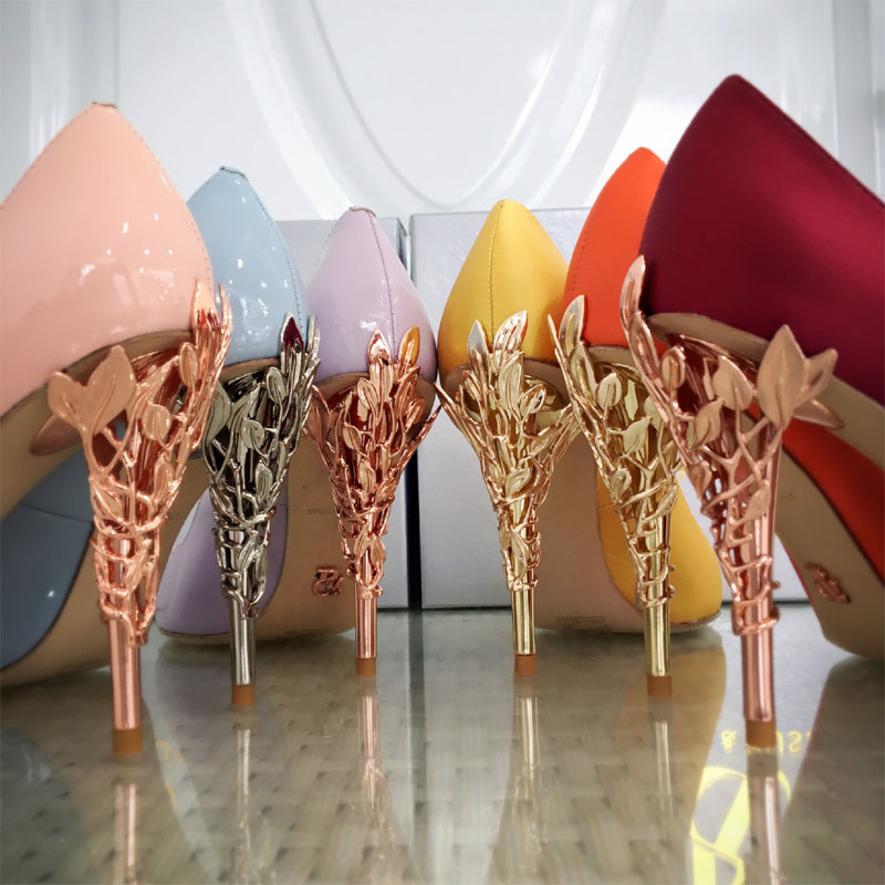 comfortable gold wedding shoes