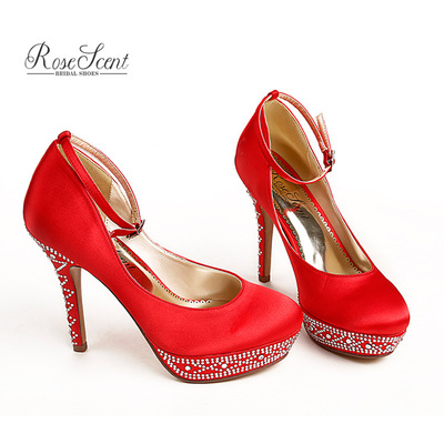 red simple heels