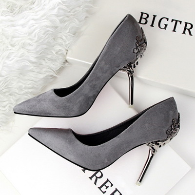 best selling grey pumps bridal wedding shoes for wedding stiletto high heels for prom party evening