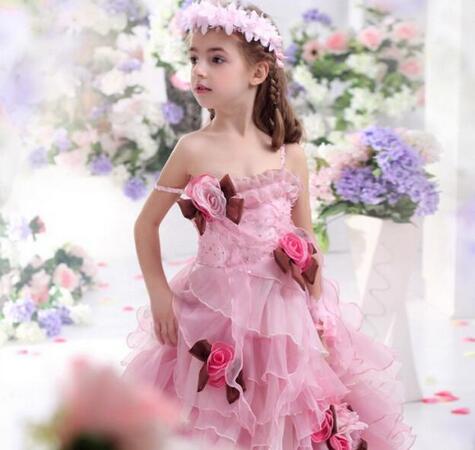 flower girl dresses pink princess