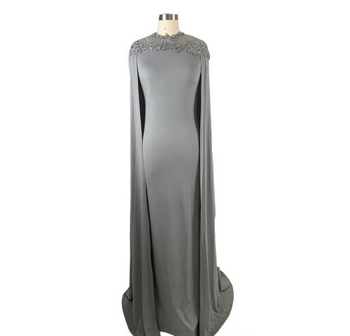 plus size evening gowns with cape