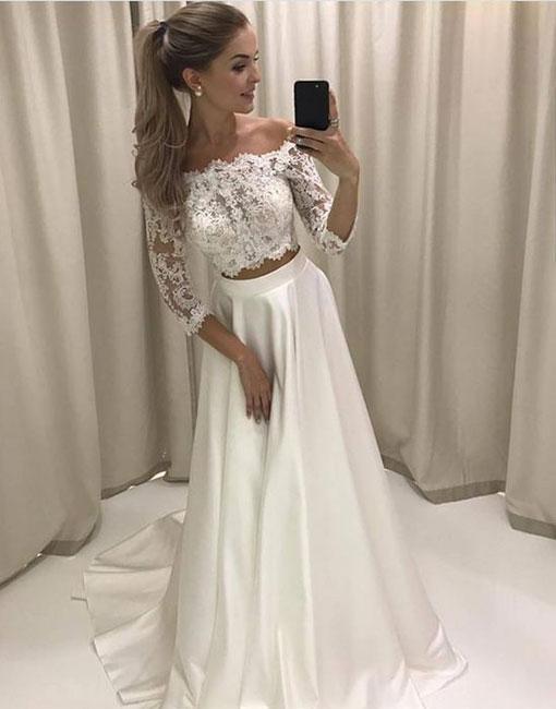 two piece skirt and top prom