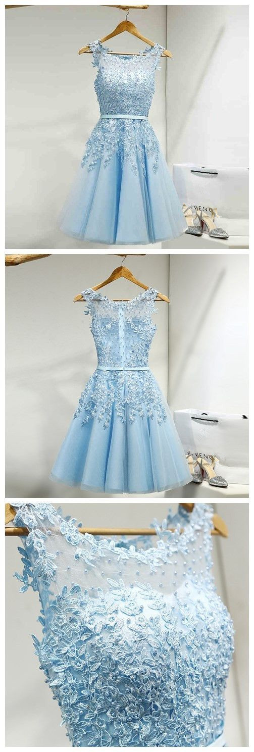 Stunning Powder Blue Dress - Mini Dresses