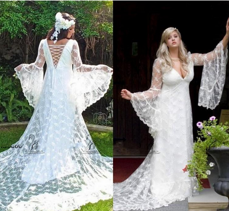 Gothic Wedding Dresses Custom Made Vintage Victorian Medieval