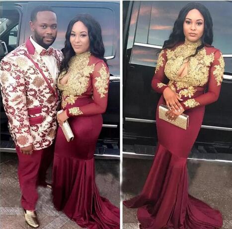 red and gold plus size prom dresses