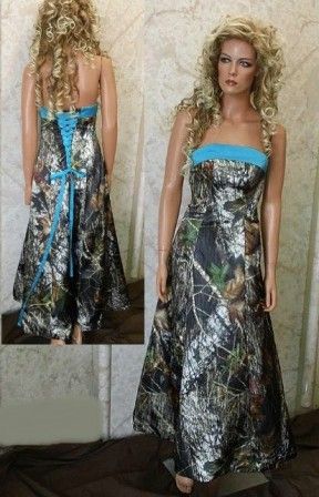 camouflage bridesmaid dresses