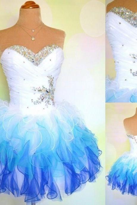 Mini Short Prom Dress In stock cheap colors colorful organza short homecoming dresses cocktail dress party dress