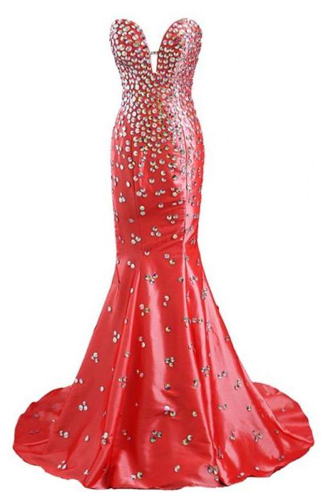 Fashion Red Long Sleeves Party Dress,Red Homecoming Dress  cc805 main image 1
