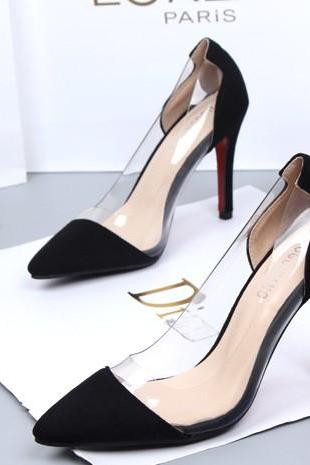 2020 In Stock Silver Women Pumps High Heels Fashion Pointed Toe High Heels