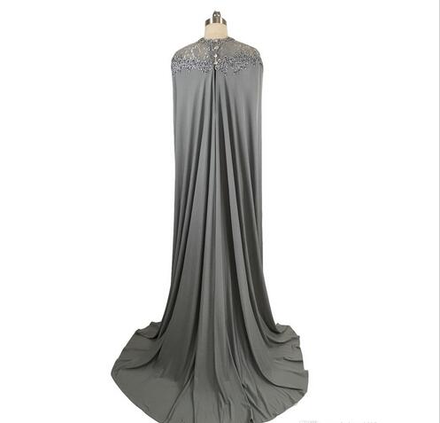mermaid gown with cape
