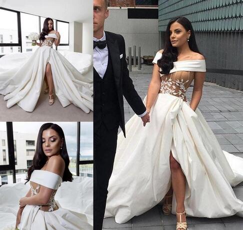 sexy corset wedding dress